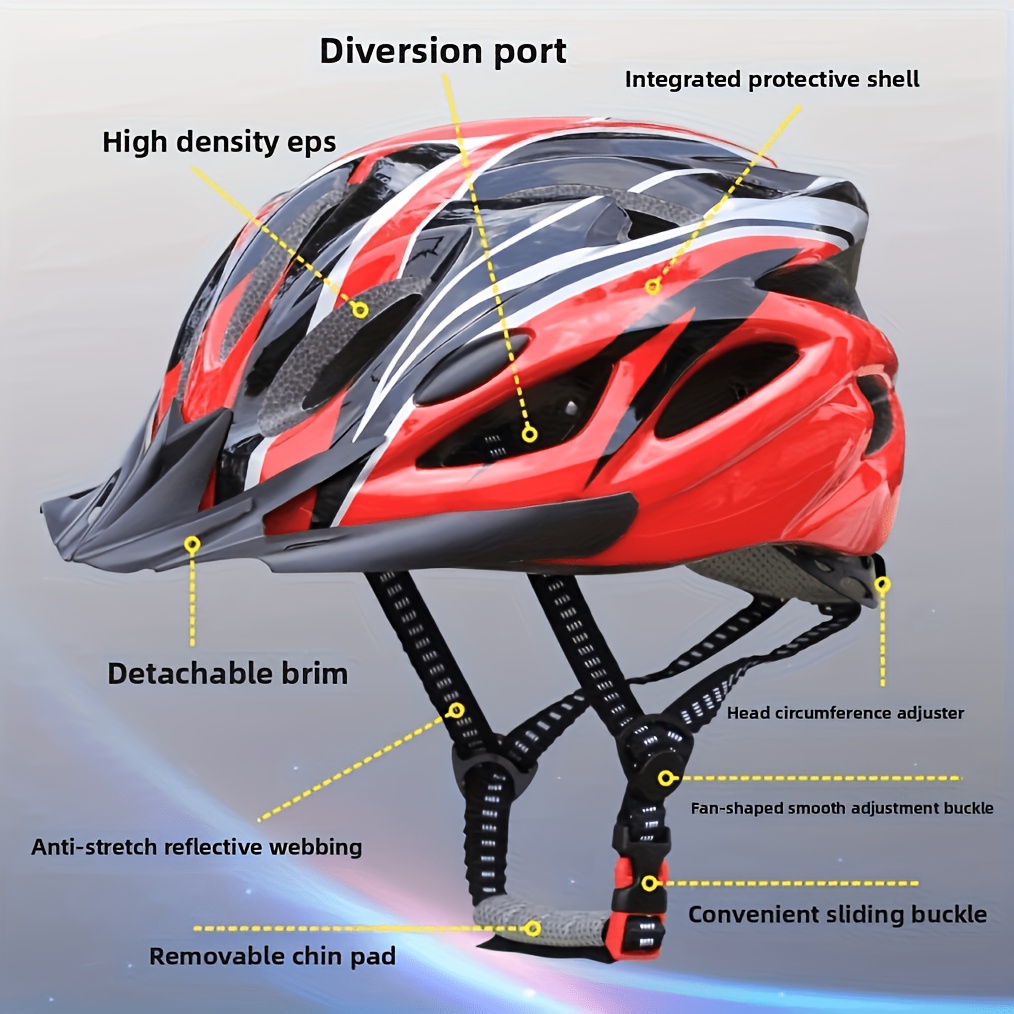 assembly of bike helmet black accessories inside helmet assembly