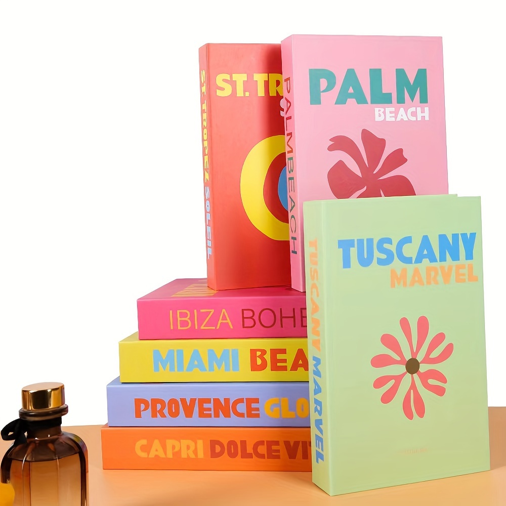 

4/5pcs Set Of Faux Books - Home, Office, Decor | Ideal Bookshelf Fillers & Photo Props