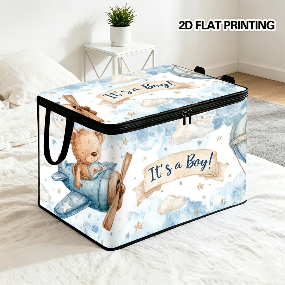 Oversized Cartoon Bear Airplane Storage Box