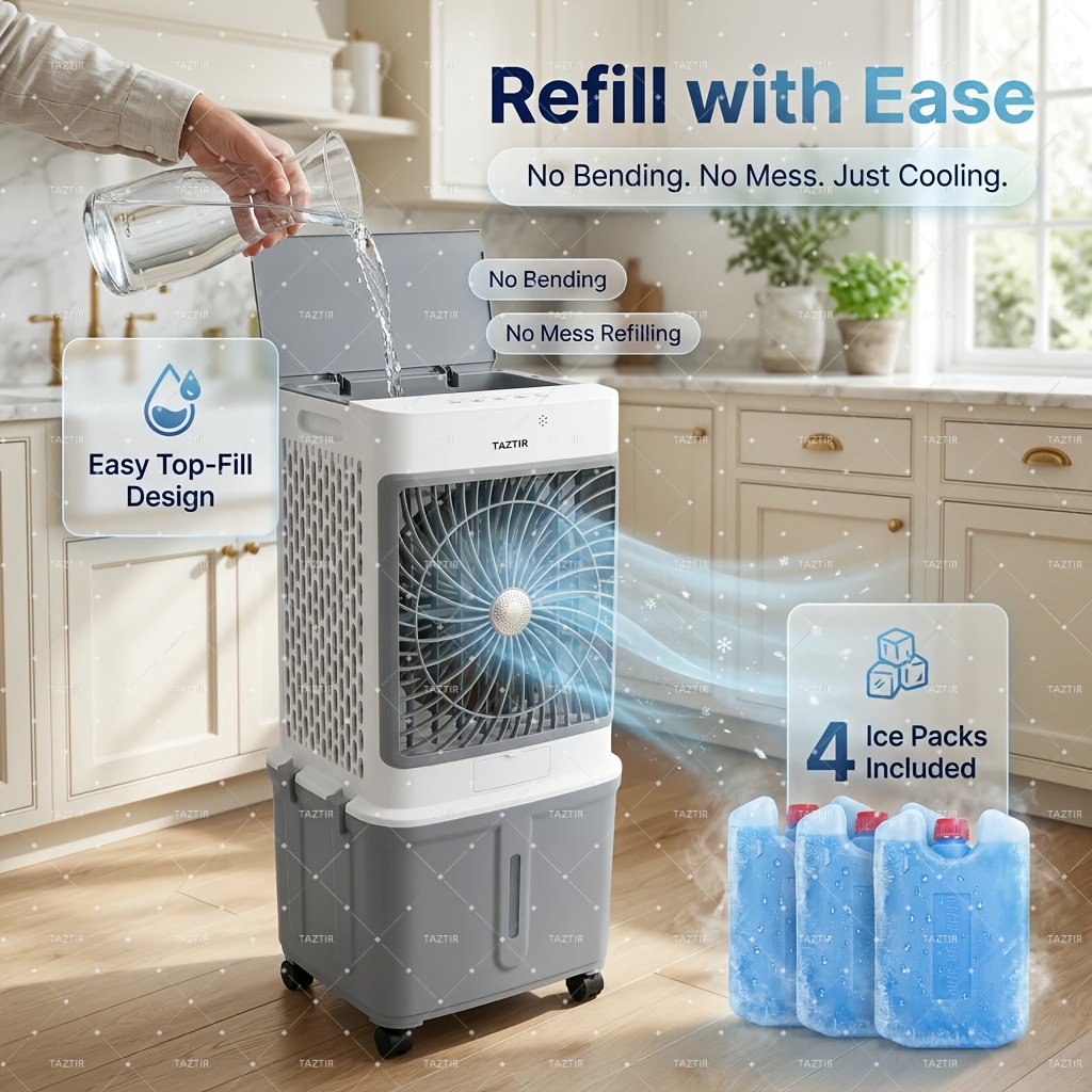TAZTIR 2200 CFM Portable Air Cooler, Portable Air Conditioner Fan... product image 11