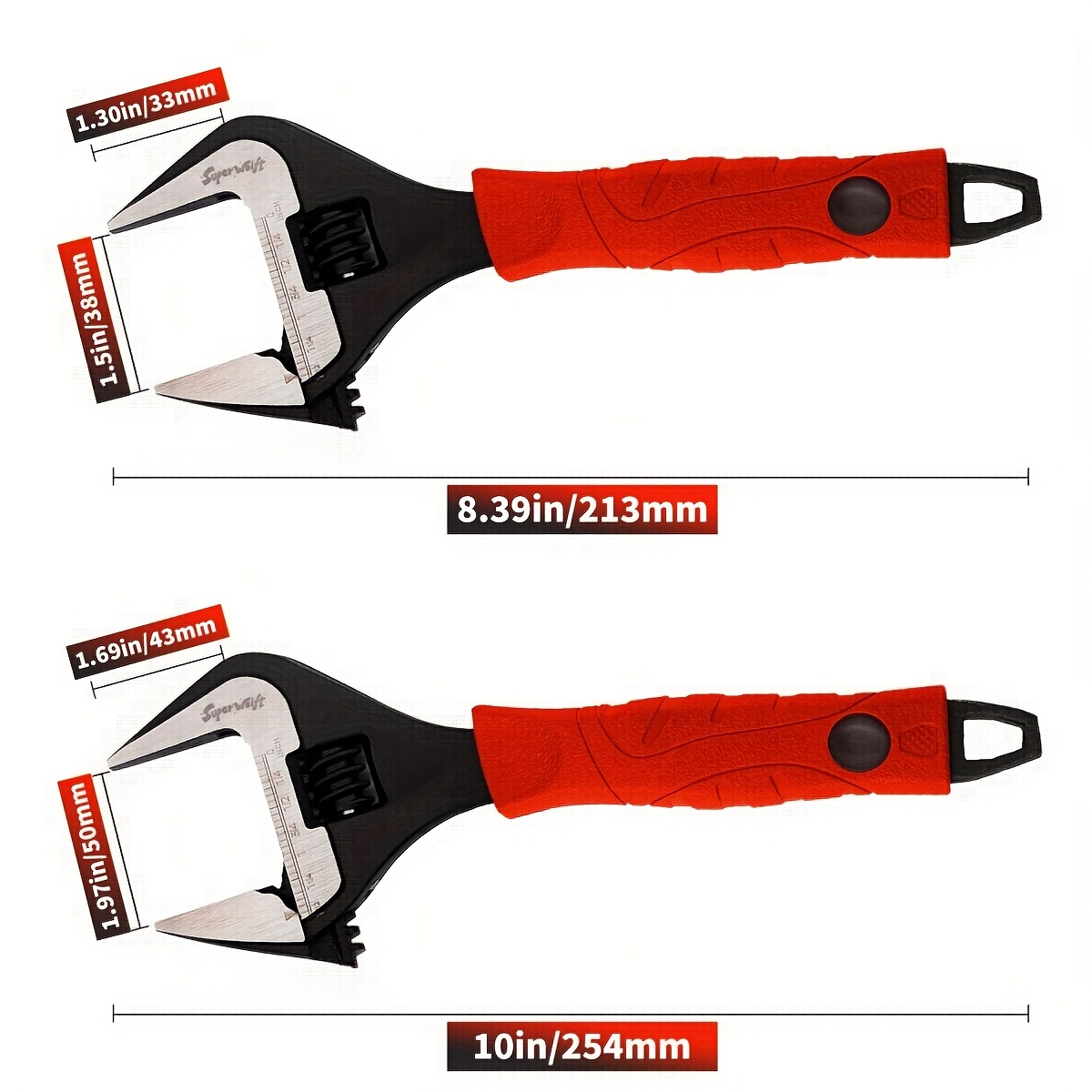 TEMU 2 pezzi CHIAVE A BOCCA LARGA 6"+8