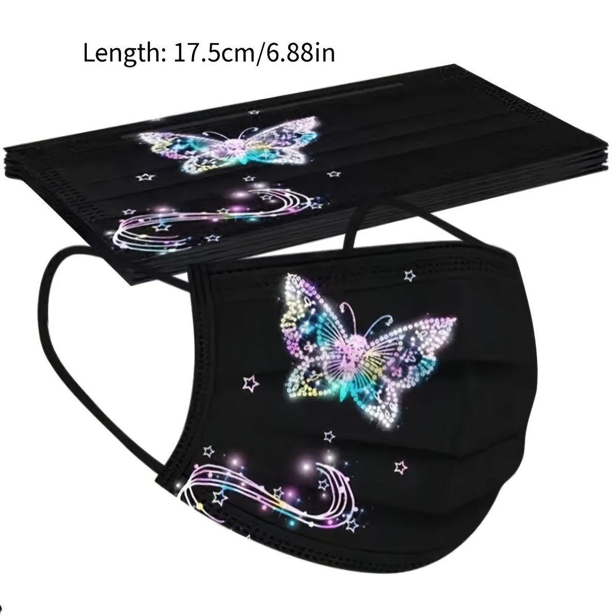5pcs Colorful Butterfly Mask Set, Charming Series for Outdoor Use