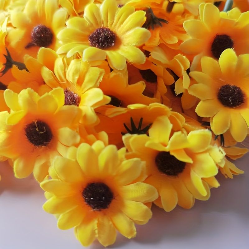 100 stck knstliche sonnenblumen 4 cm/1 57 zoll durchmesser - Temu  Luxembourg