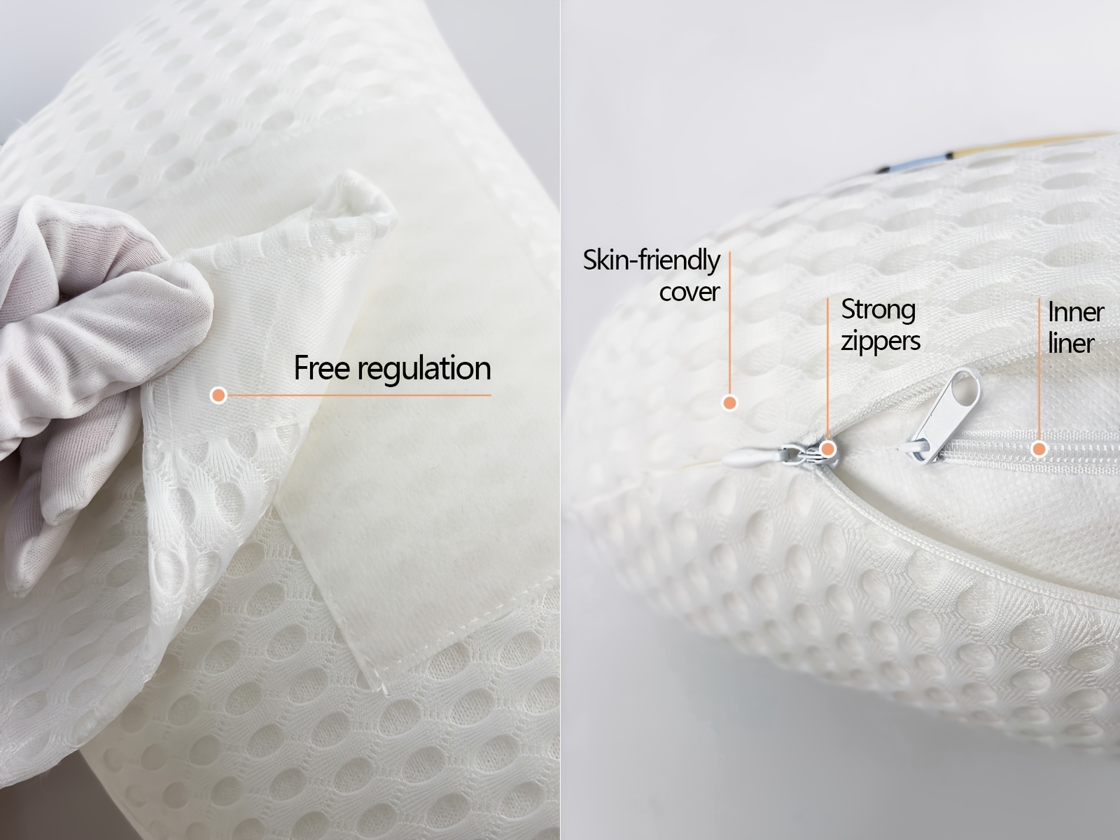 1  polyester u shaped maternity pillow for side sleepers lumbar support tummy relief adjustable 30 slope design for pregnancy   details 3