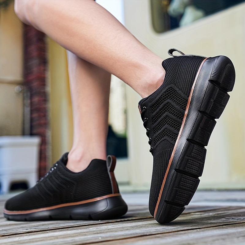 1pair CHTAPPILIAR Men's Breathable Mesh Casual Sneakers, Solid Color Low Top Lace-Up Shoes with EVA Sole and Fabric Insole for Daily Wear - Spring/Summer Collection