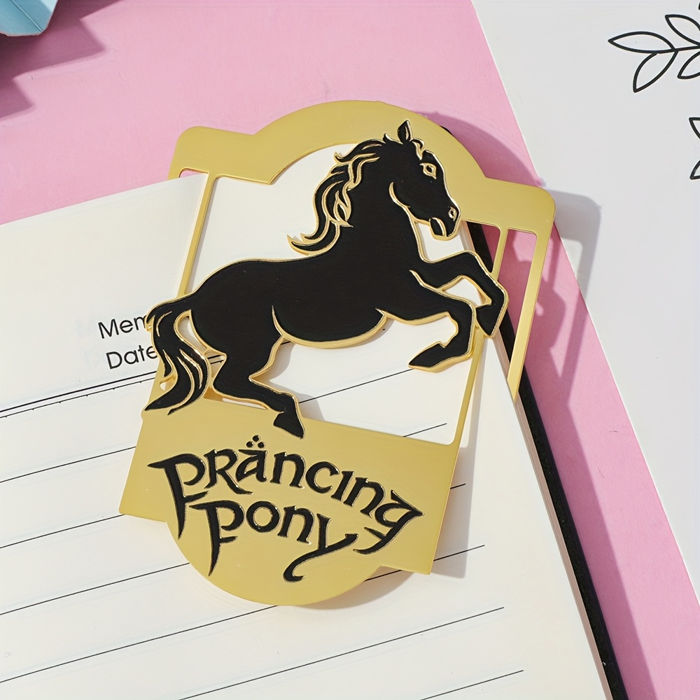 TEMU en cobre y con un caballo negro con bordes dorados, es un regalo para las fiestas para cualquier persona, como un artículo decorativo para el
