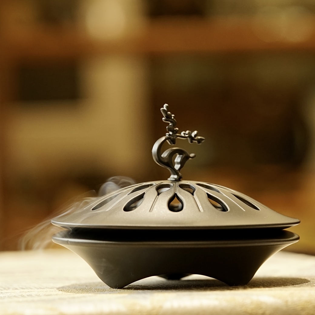 

Cloud Deer Aluminum Incense Burner - Perfect For Yoga, Home Decor, Camping & Garden - Ideal Gift For Candlelight Dinners