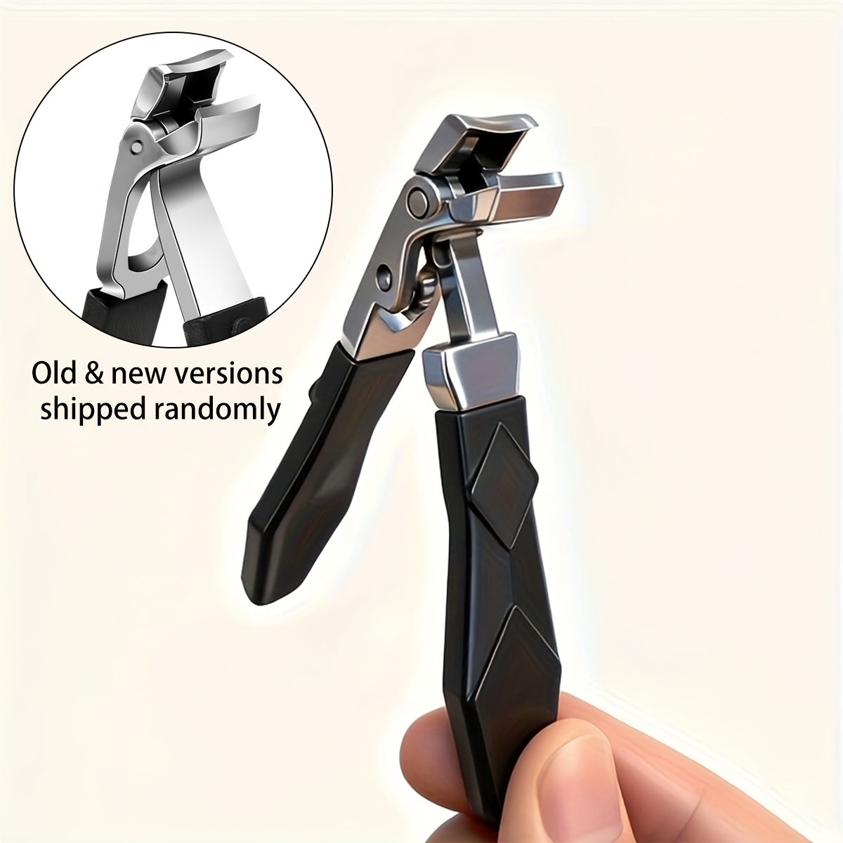 Image of Professional Long-handle Nail Clipper With Wide Opening, , Designed For Thick Nails, Ultra- Steel, Ergonomic Non-slip Handle, Sweat-resistant And Non-slip Grip For , Home Pedicure And Manicure Care