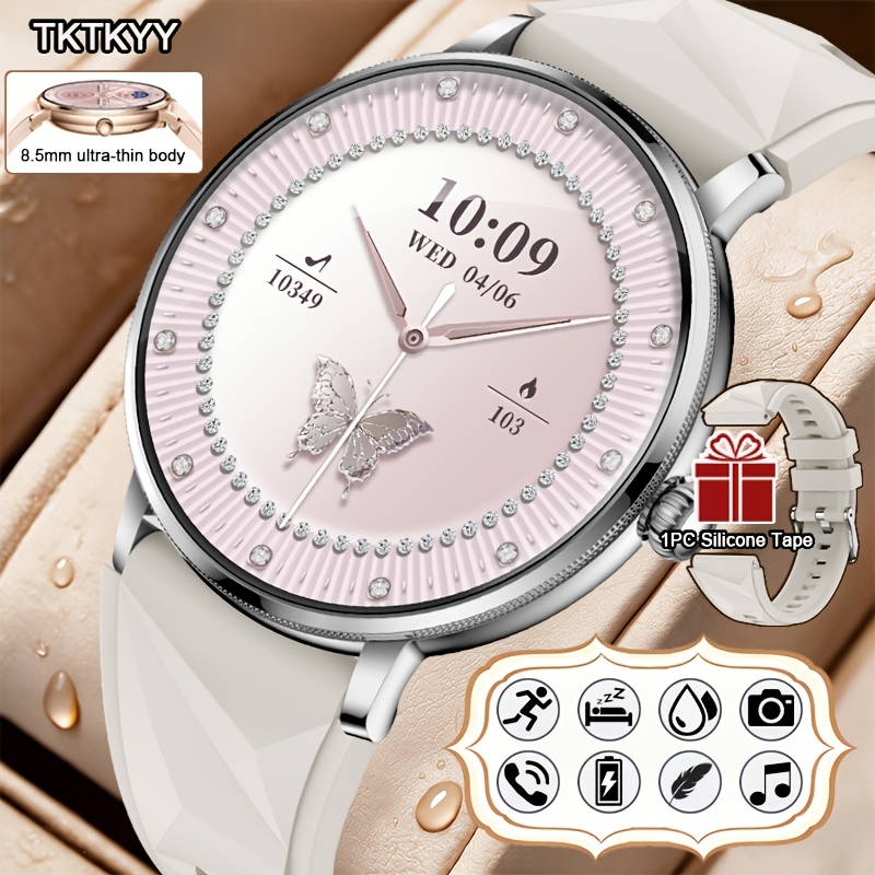 Women's Ultra-thin Smartwatch with Wireless Calling, Elegant Design