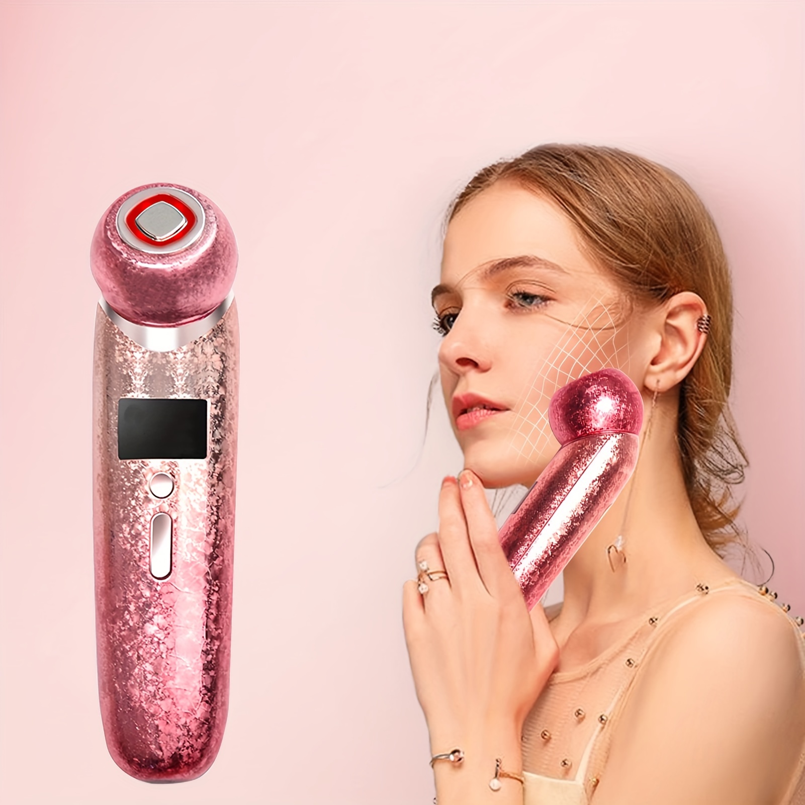 

5 In 1 Face Lift Device Skin Led Facial Massager Beauty Apparatus Face Beauty Device Portable Home Use Hot And Cold Beauty Device Face Lifting Machine Skin Care Tools