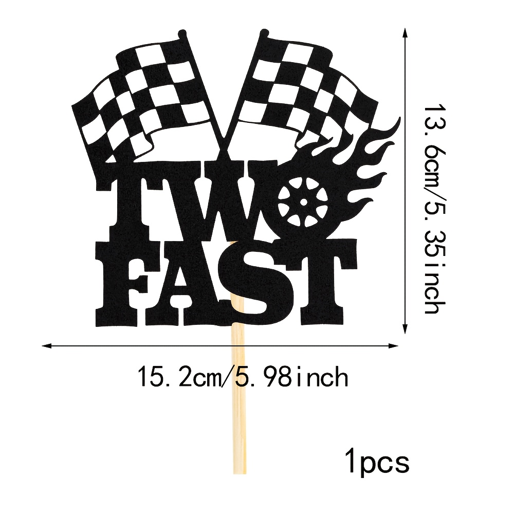 Cake Topper For Boys And Girls, Racing Theme Birthday Party Cake Decorations