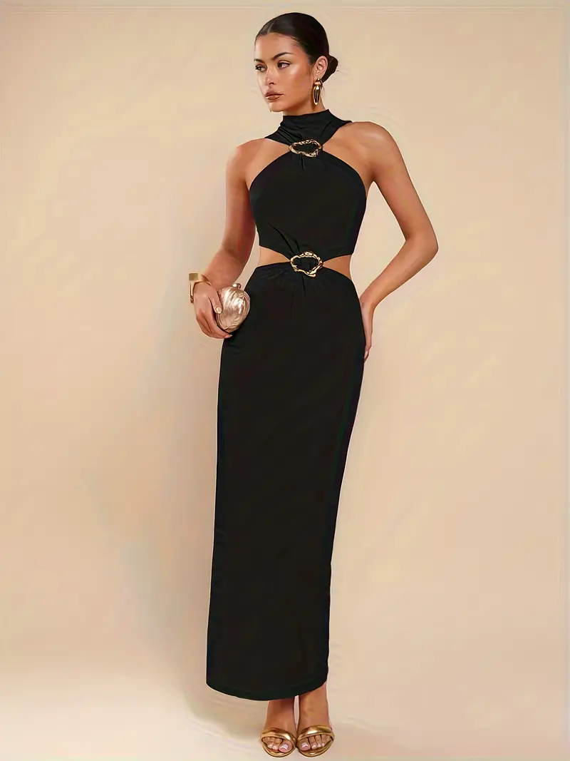 elegant sleeveless hollow dress women spring summer wedding - Temu Mauritius elegant sleeveless hollow dress women spring summer wedding - Temu Mauritius