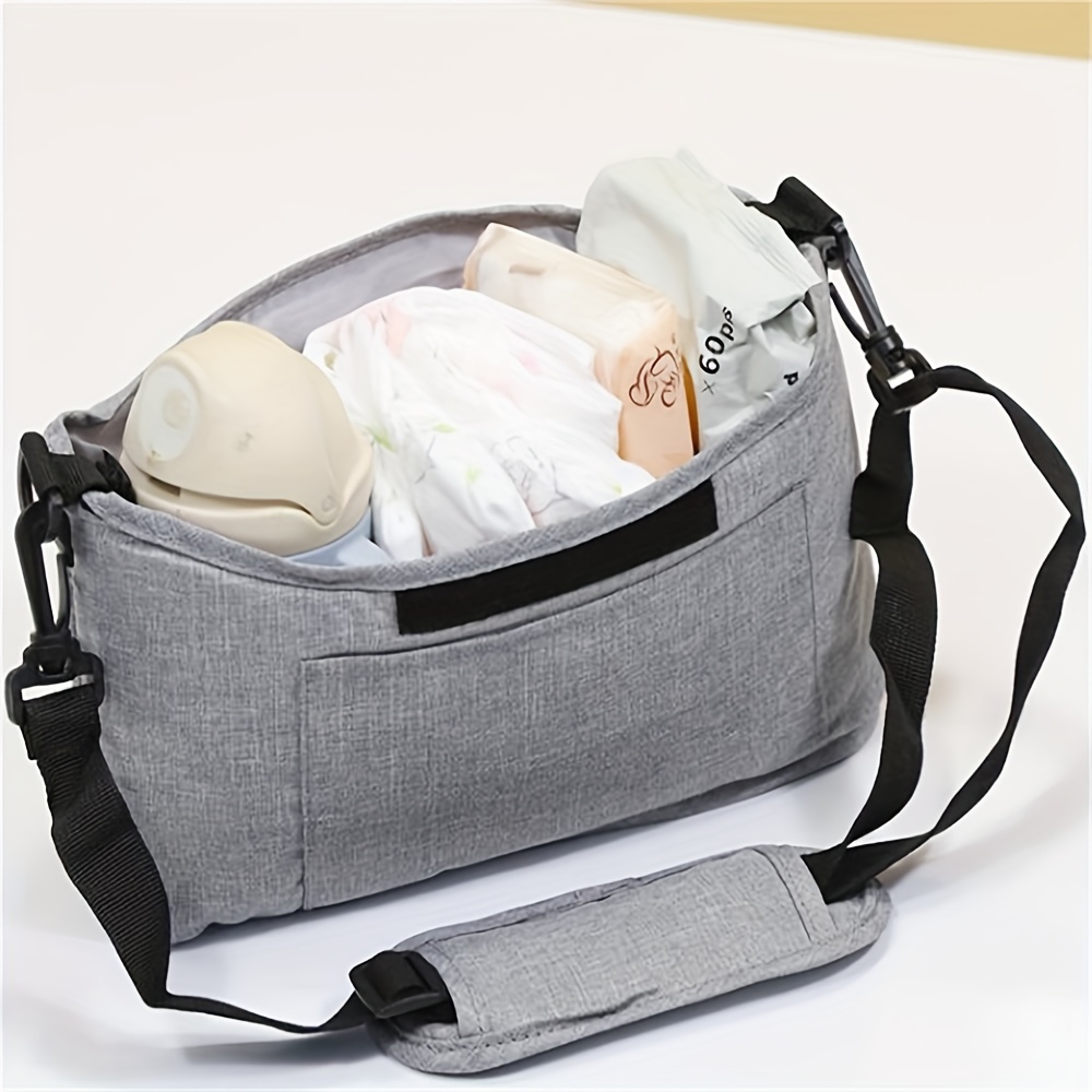 Plain Color Stroller Hanging Bag Storage Bag, Multifunctional Large Capacity Storage Bag, Cart Hanging Bag details 2