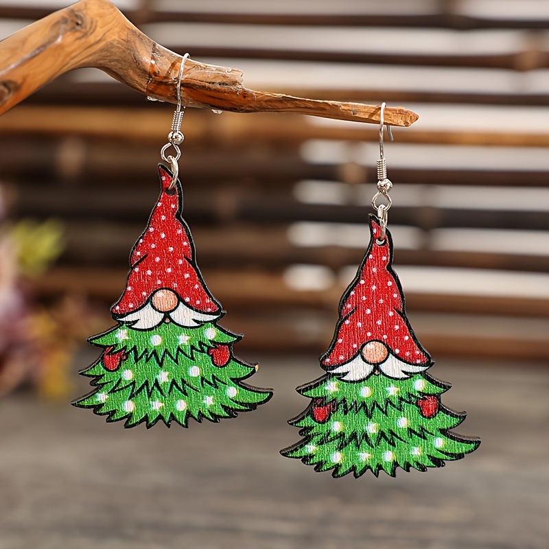 

2pcs Christmas Tree & - , Alloy Iron Posts, Non-feathered, No Plating, For / , Women' Jewelry