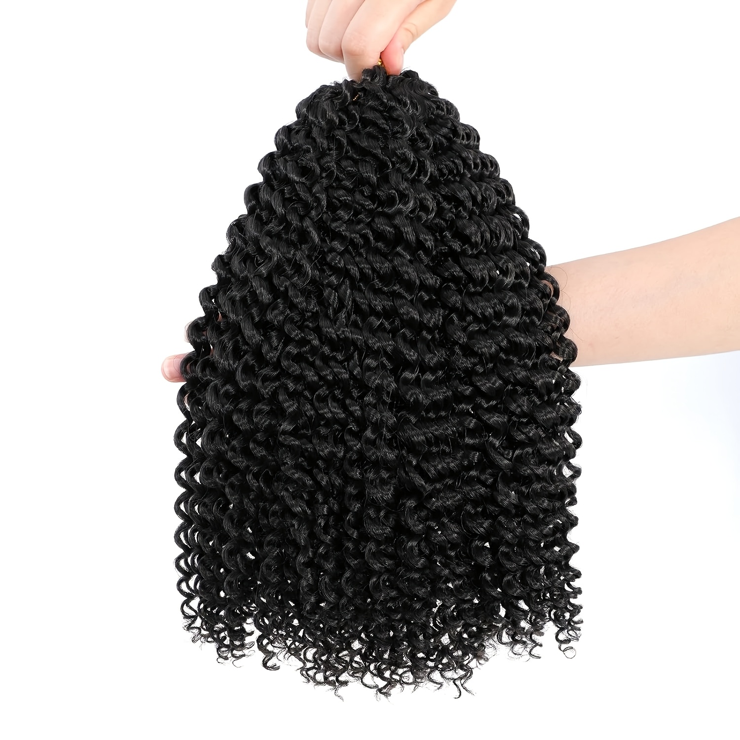 E-shop 20-Zoll Schwarzes Passion Twist Haar Wasser Flecht Haar für Schmetterling Style Crochet Braids und Bohemian Haarverlängerungen