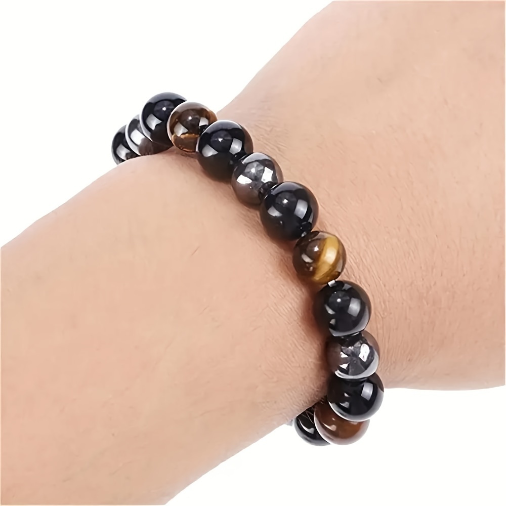 exquisite and fashionable tiger eye   protection bracelets for men and women unisex style couple bracelets     gift for   details 2