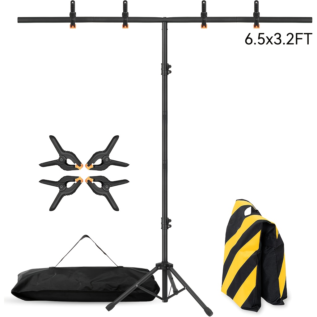 t shaped backdrop stand sold on Temu United States