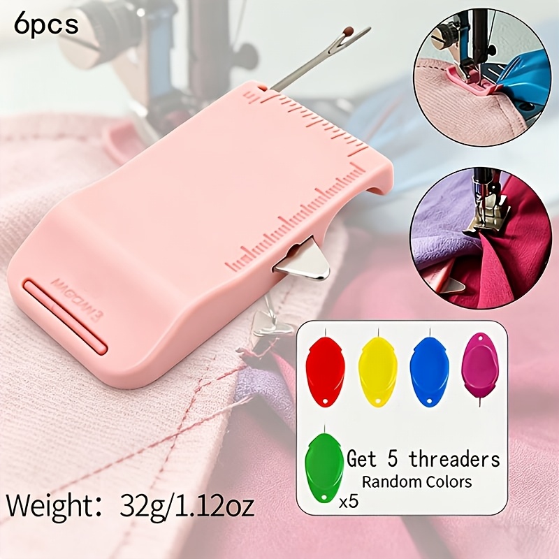 TEMU Magnetic Seam Guide For Sewing Machine With Scale And Seam Ripper, 3rd Gen Sewing Tool Set, Flat Magnetic Edge Guide With Rib Binding Holder For