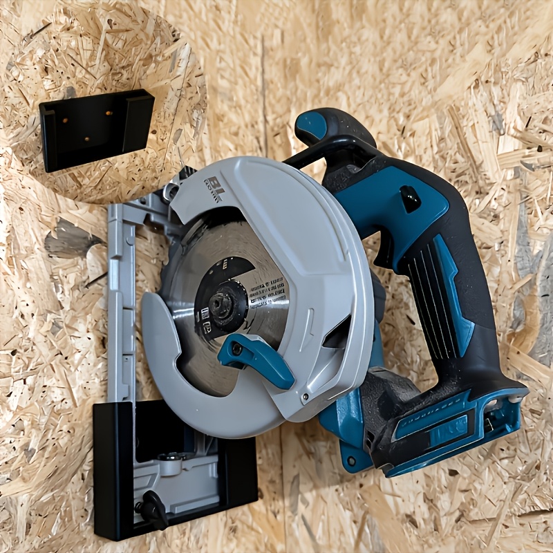 TEMU For-dhs680 Handheld Circular Saw Wall Mount Bracket - Space-saving Wall-mounted Installation With 3 X 5.5mm Screw Holes, A Storage Solution - /