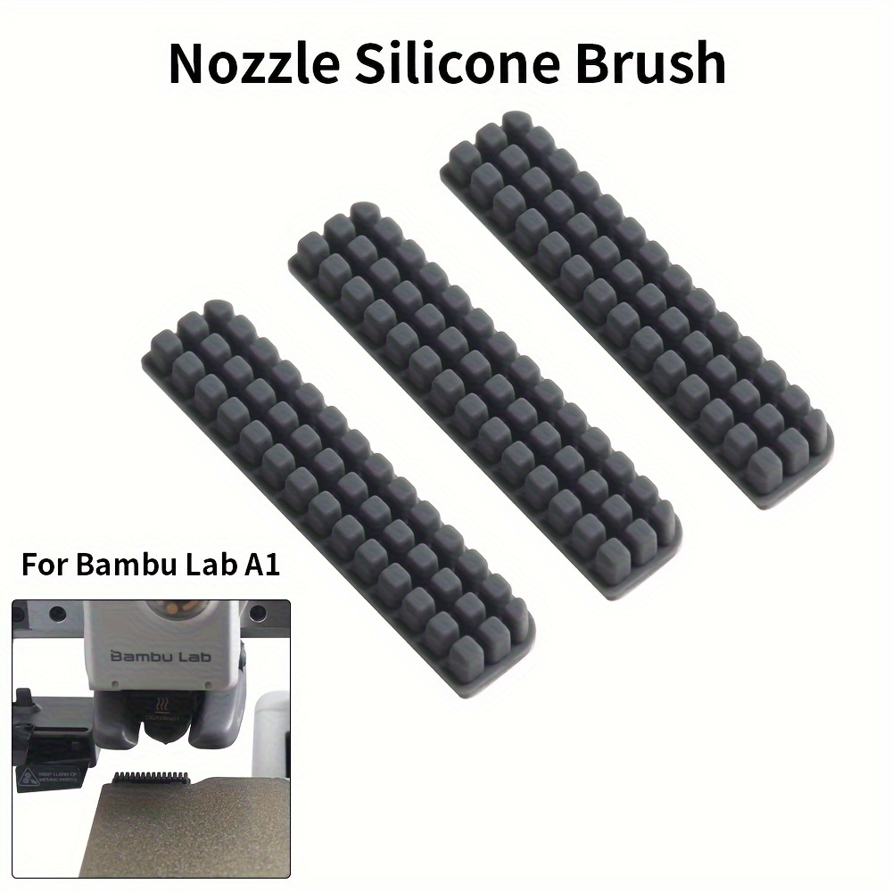 

Nozzle Brush For A1 Wiper Silicone Brush Mounted Scrubbers For A1 Cleaning Tool 3d Printer Accessories