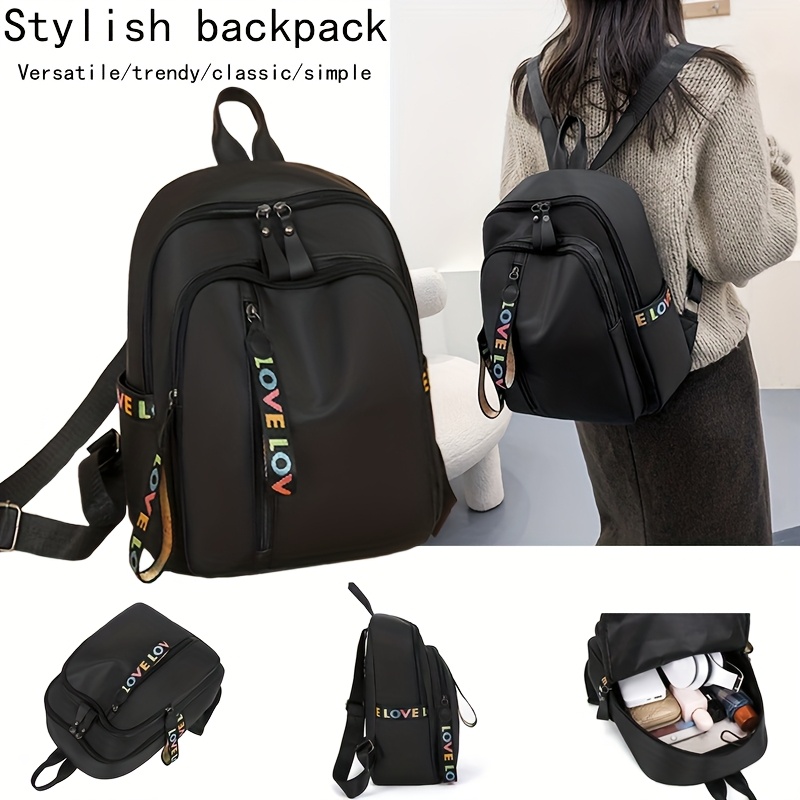 

Male And Female Large Capacity High School New Backpack Junior High School Student Backpack Travel Backpack Computer Backpack [zipper Random]