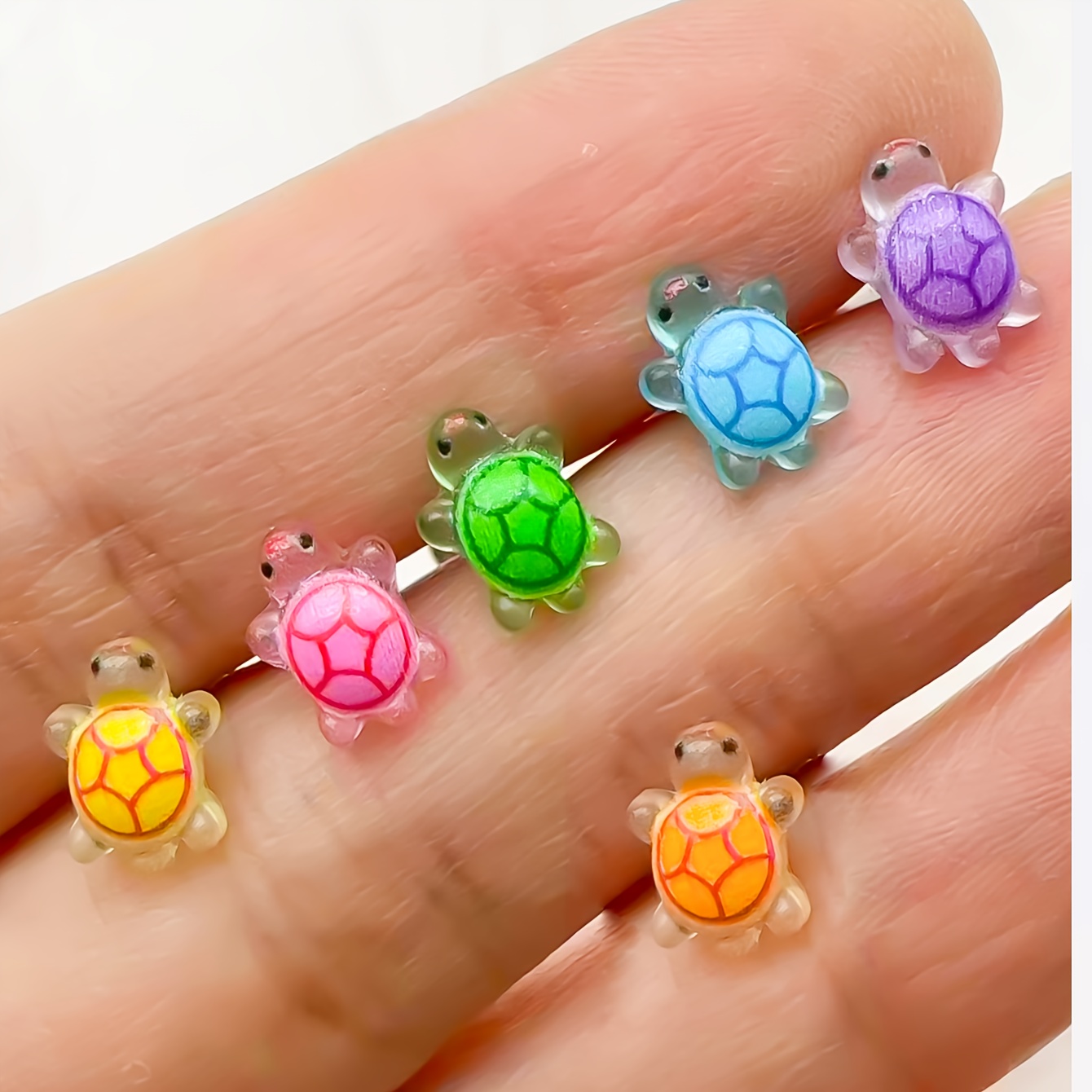 Glow-In-The-Dark Sea Turtle Tongue Rings, Cute Punk Style