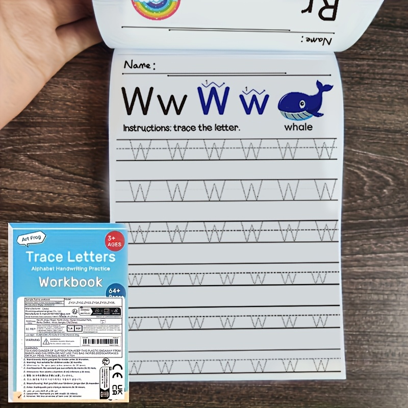 Children's Handwriting Practice Book: 64-page Copybook Workbook, Pen Control Training Aid, Suitable For Preschoolers Learning To Write – For Home And School Use