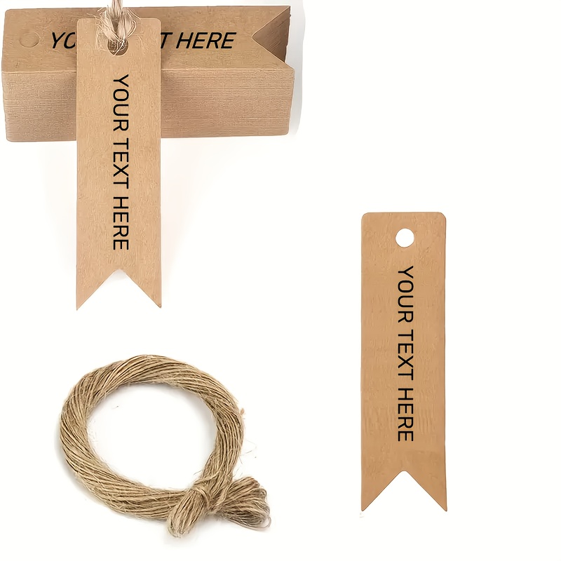 TEMU Custom 50/100pcs Paper Valentine's Day Christmas Tags, Suitable For Birthdays, Weddings, And Parties, Custom Diy Tags