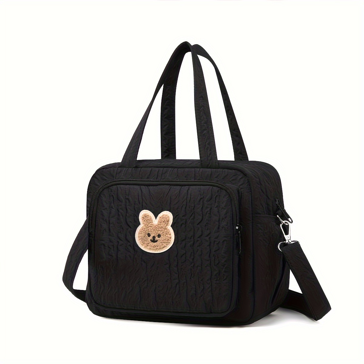 TEMU Mommy Bag, Cute Bear Handbag, Mother Shoulder Bag Messenger Bag, Bottle Diaper Storage Bag