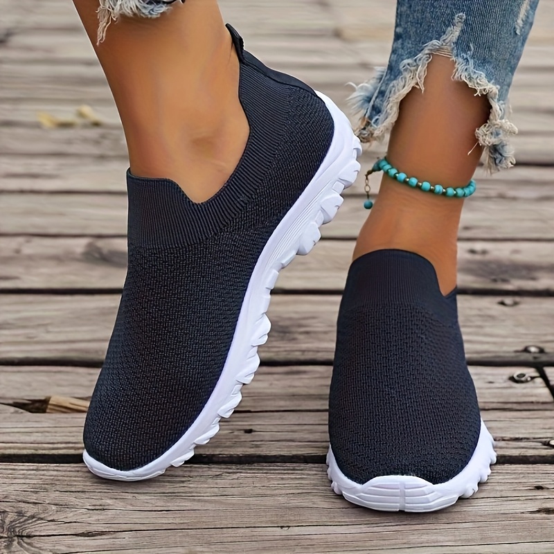 womens lightweight slip on walking shoes breathable fabric upper with eva sole  table all   for casual attire everyday shoes minimalist womens shoes eva sole  
