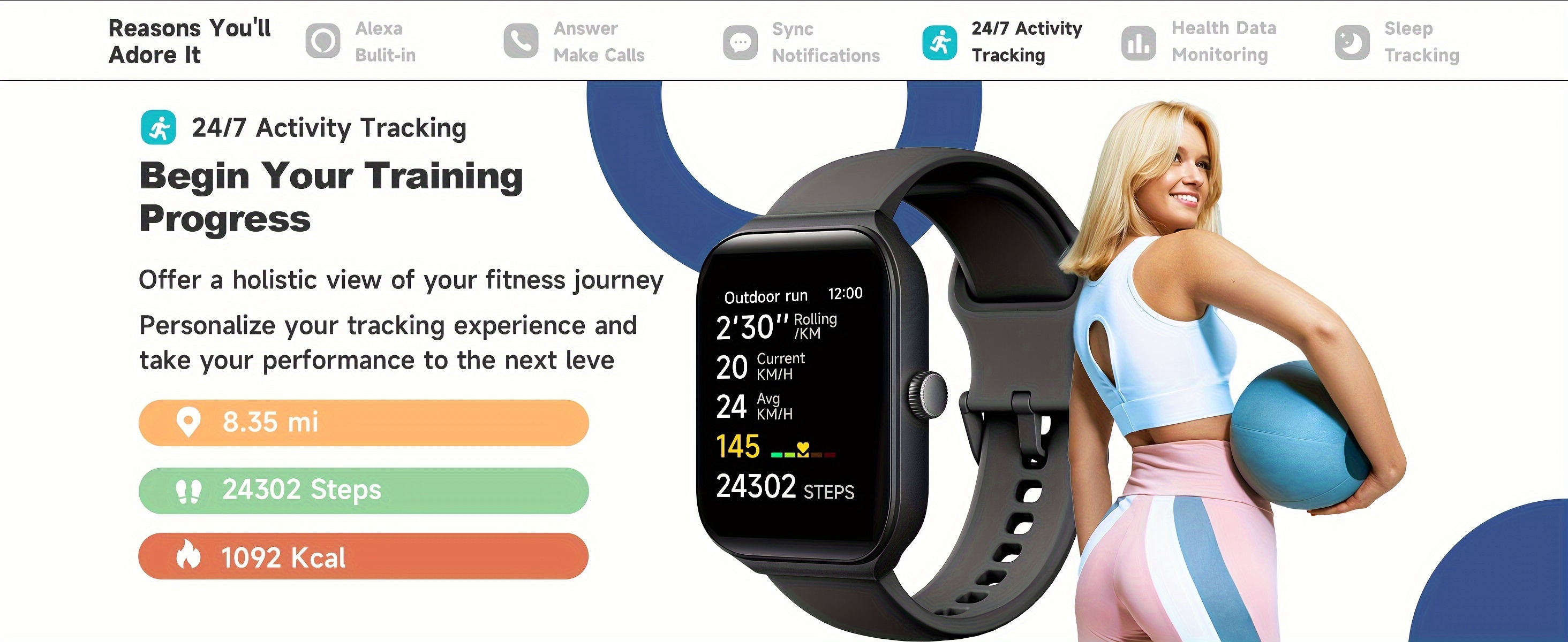 [Smart Watch] TOOBUR Smart Watch | 1.95