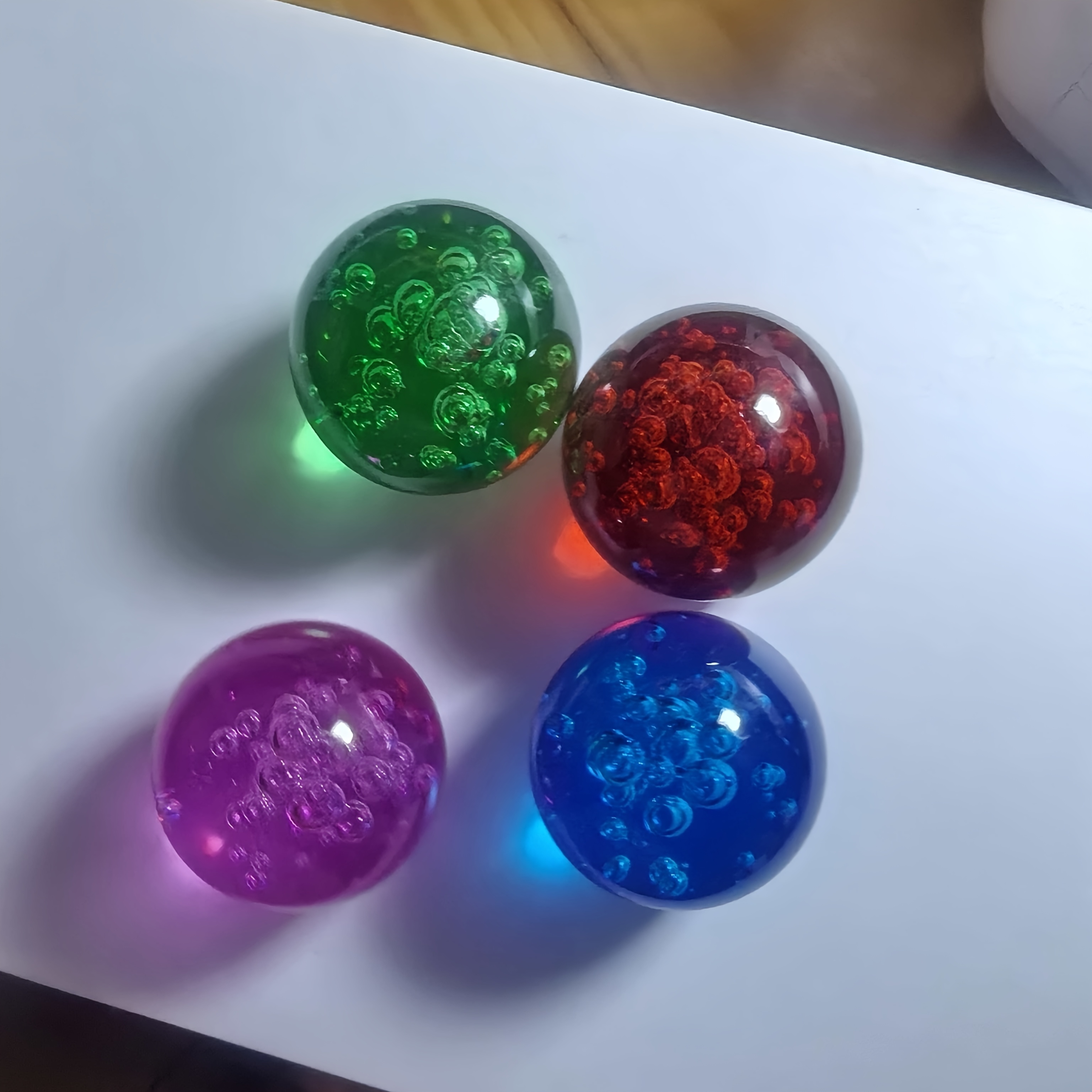 TEMU 4pcs Set, Christmas 3d 40mm Bubble Ball Crystal Ball Holiday Gift