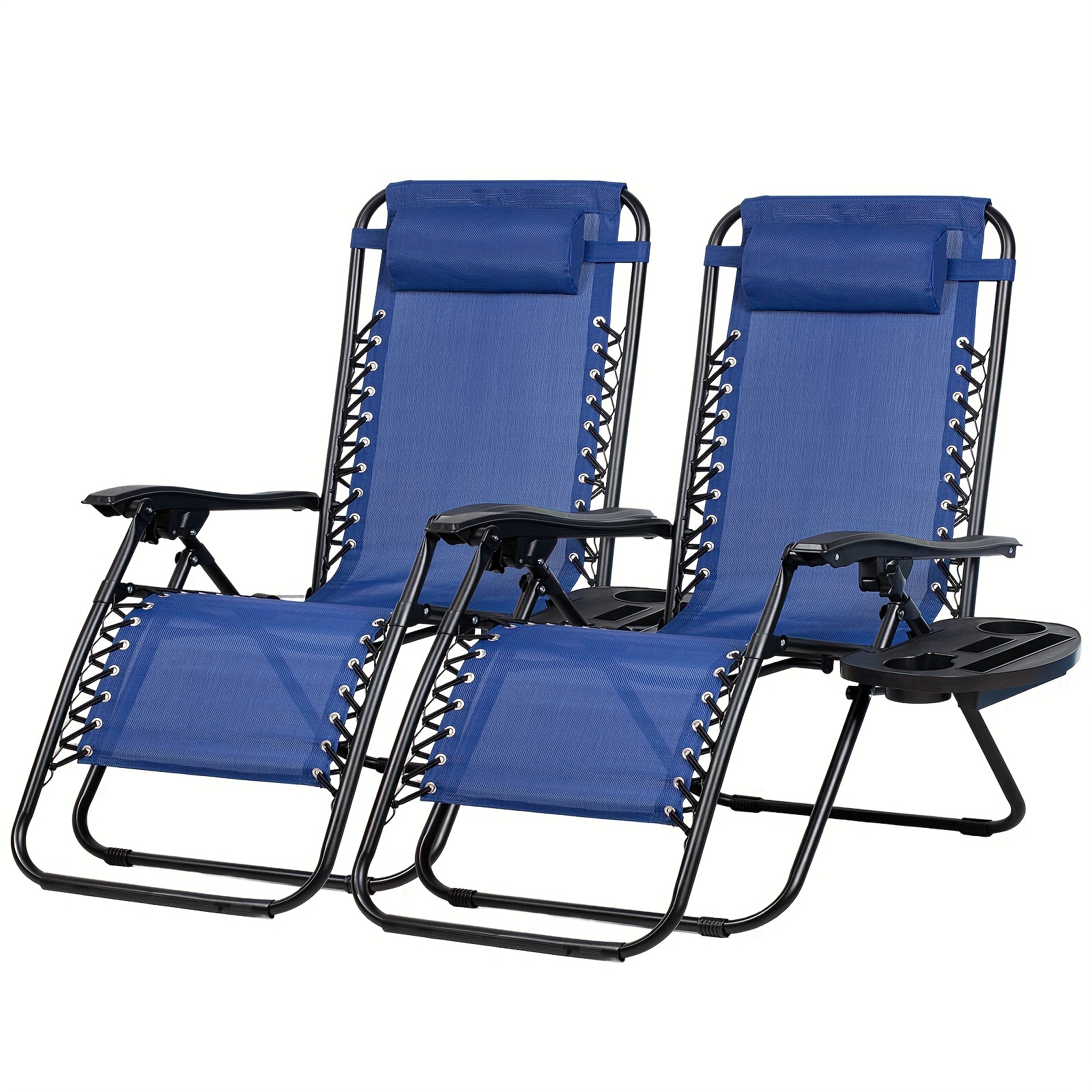 

Nazhura Set Of 2 Recliners Chairs Steel Chairs And Cup