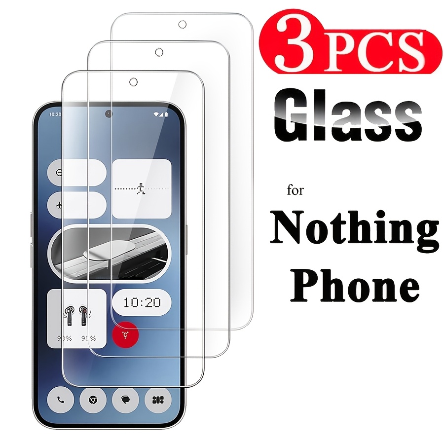 E-shop 3 Stück Klare Panzerglasfolie für Nothing Phone (3A) Lite (3) CMF Phone 2 Pro (2A) Plus (1) (2) Displayschutzfolie