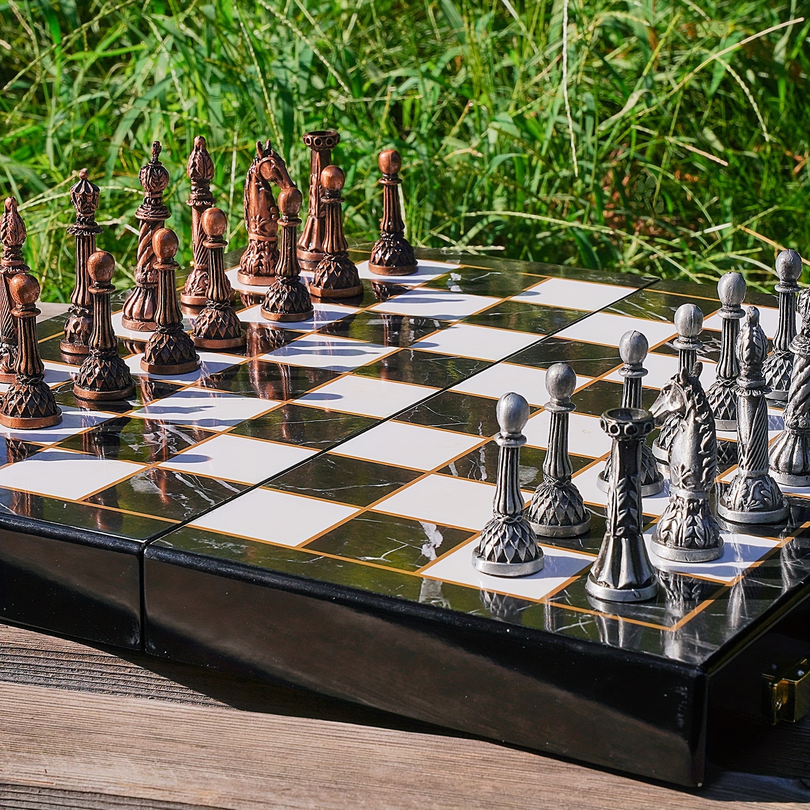 

15 Metal Set For Adults Set Metal Folding Chessboard And Halloween, Christmas