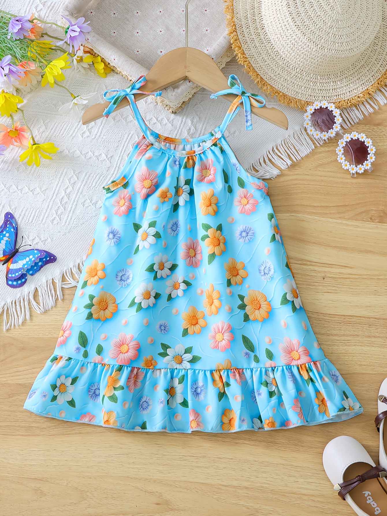 baby girl suspender dress sold on Temu United States