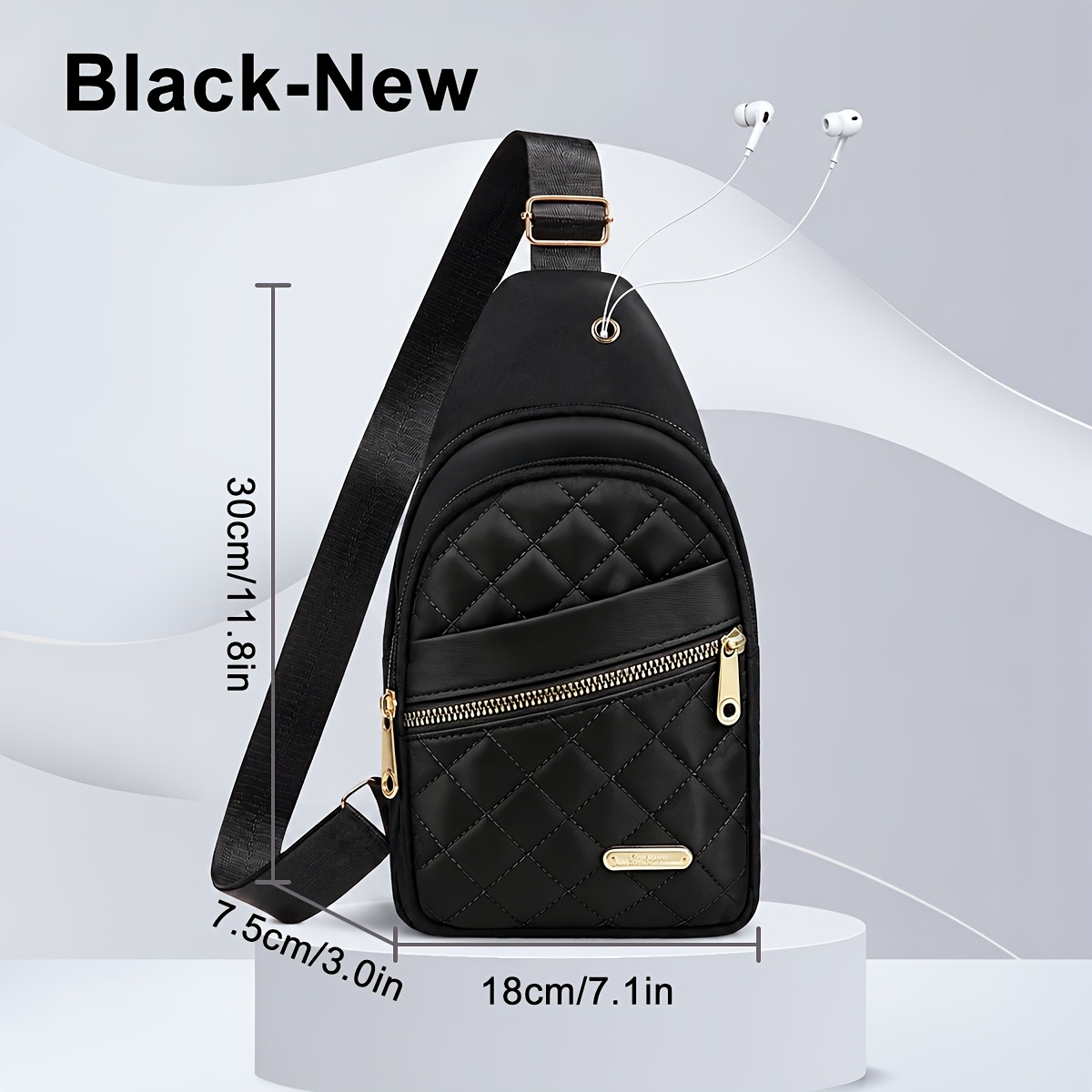 TEMU Small Sling Backpack Crossbody Sling For Women Men, Chest Fanny Pack Cross Body For Outdoors Hiking Traveling