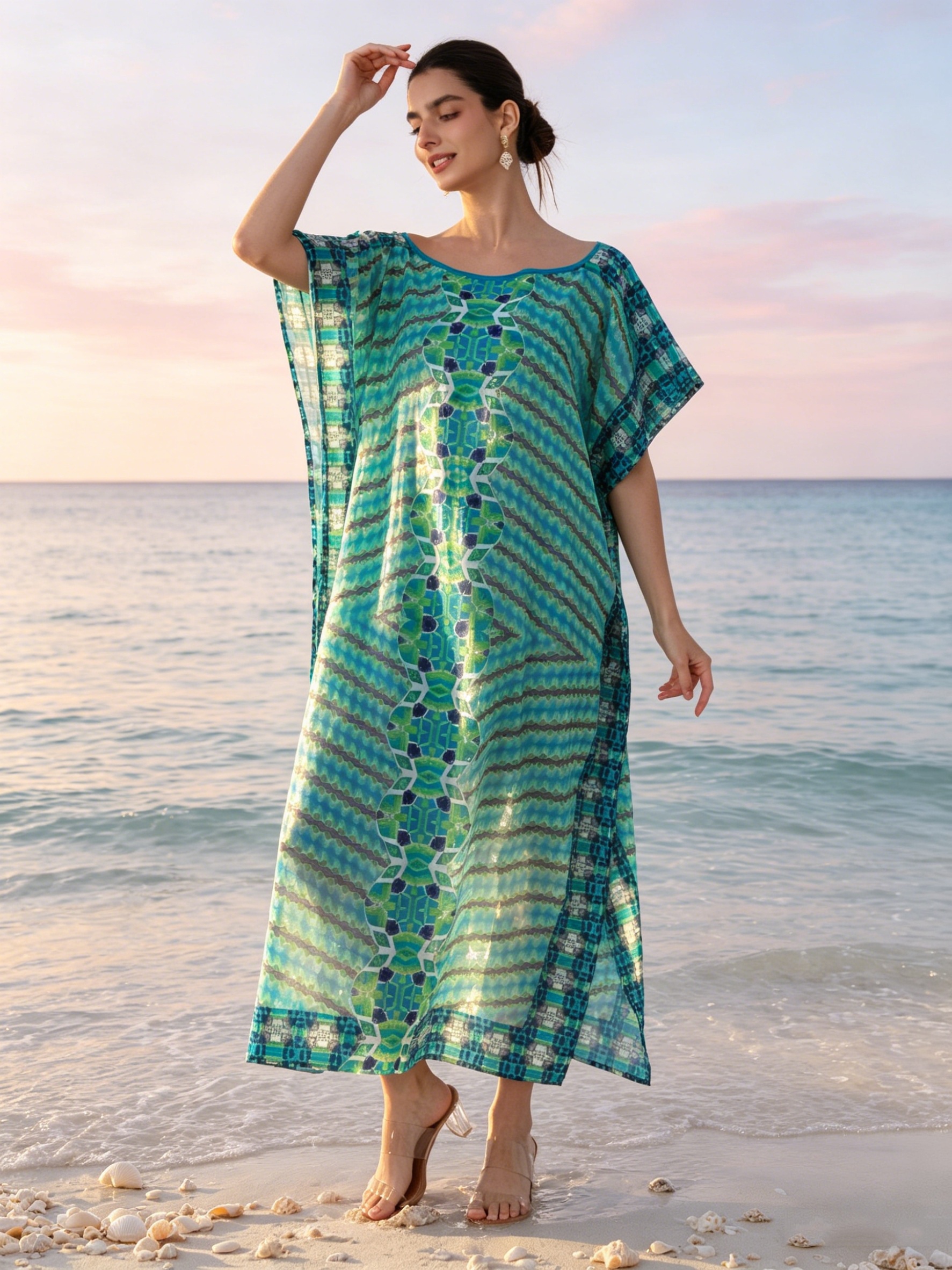 women kaftan dresses sold on Temu United States