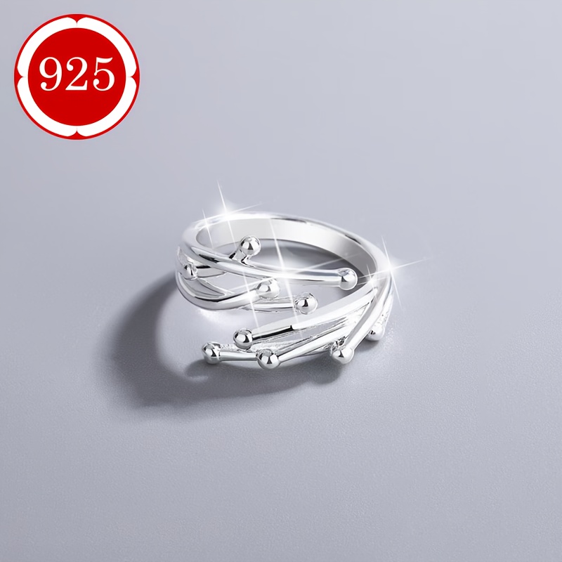 925 Sterling Silver Branch Ring for Women
