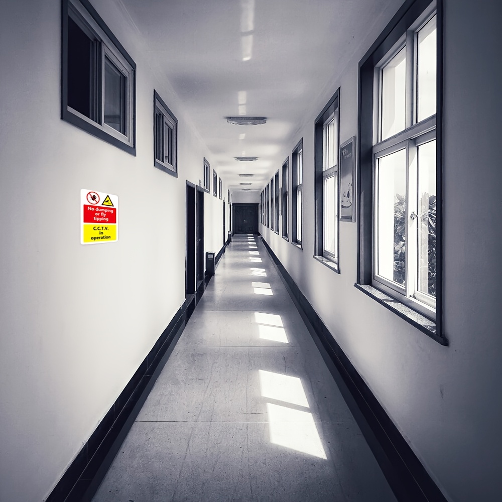 2pcs CCTV Safety Stickers with High Visibility