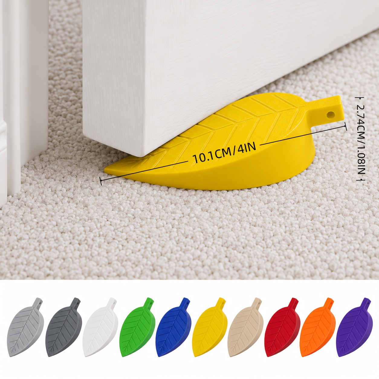 TEMU 1pc Wedge Suitable For , Under- With Non-slip Base & Silent Operation, Movable Door Holder For, Windproof Door Blocker, Color Options (random