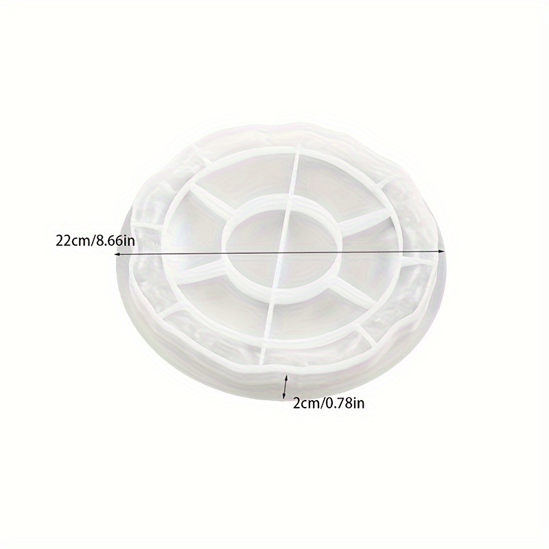 2d Flat - Rock Pattern Plate Silicone Mold Home Ceramic Flat Plate Mold Steak Salad Plate Plate Creative Tableware Mold Resin Mold Plaster Concrete Handicrafts Home Decorations