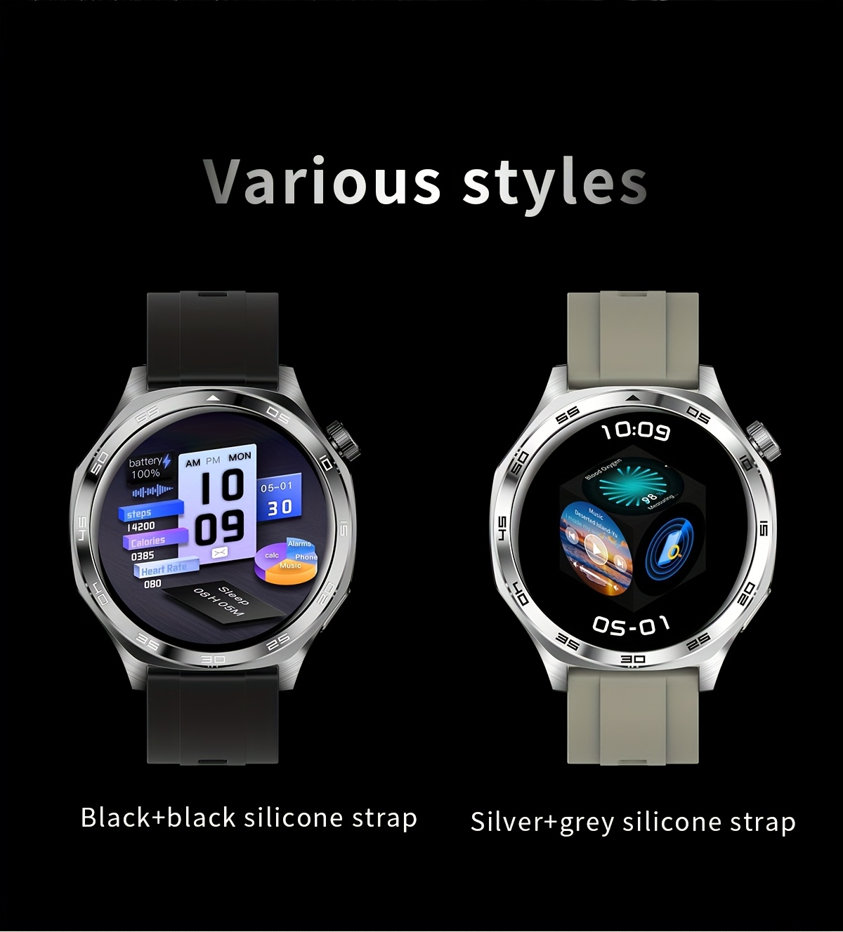 smart watch with flashlight 1 96 amoled high refresh rate   health monitoring 100 sports   ios   compatible Product details 16