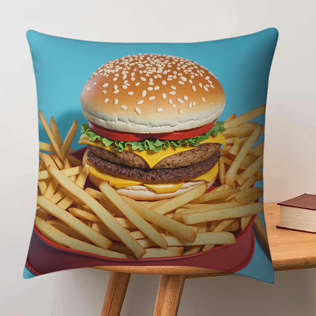 hamburger pillow sold on Temu United States hamburger pillow sold on Temu United States