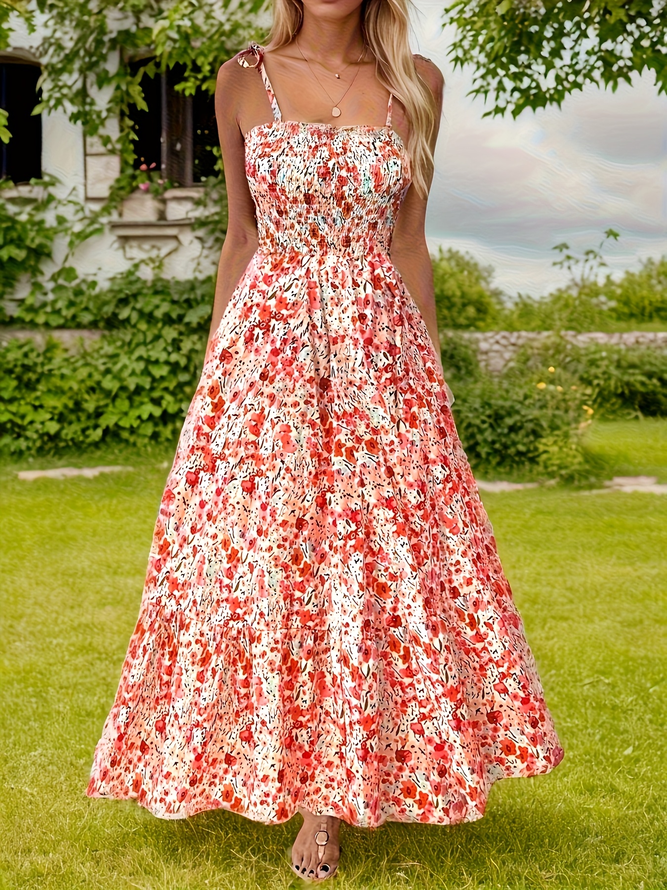 slim fit dress slacks ON TO THE FESTIVAL MAXI DRESS – Nostalchicks main image 1