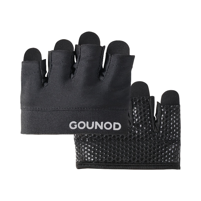TEMU 1 Paire de Gants de Fitness Demi-Doigts pour Femmes et Hommes, Coussinets de Prise pour Haltères, Gants pour Yoga, Équipement de Gym,