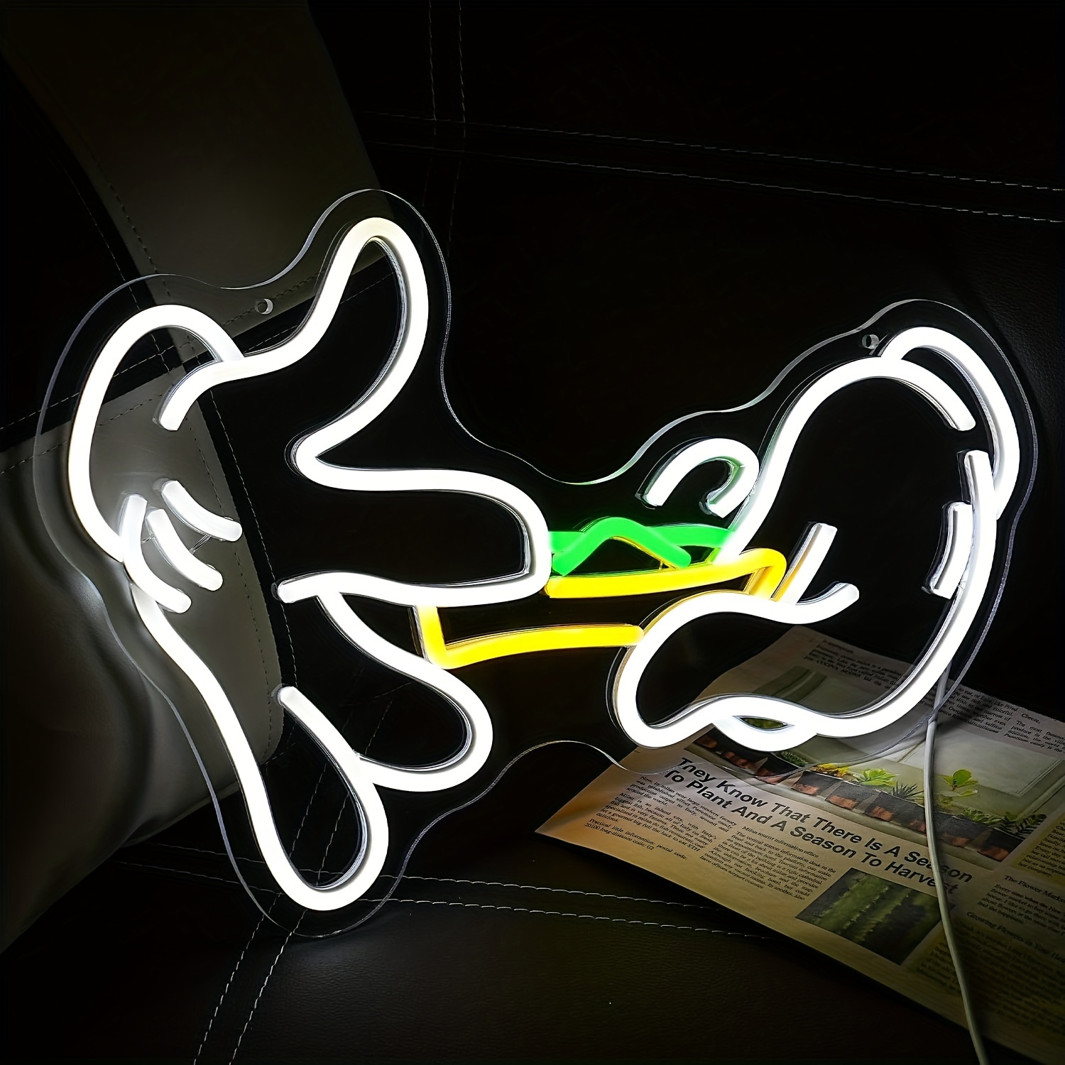 

1pc, Hand Holding Neon Sign, Led Light Design, Plastic Wall Decor, Usb Powered, Button Control, For Man Cave, Bar, Room Decoration