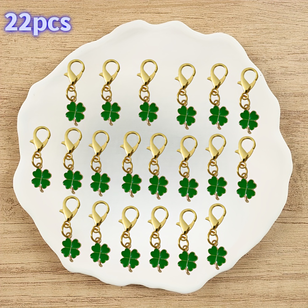 TEMU 22pcs Clover Keychain. Beautiful Trinkets, Good Quality And Inexpensive. Suitable For Christmas, 's Day, Back-to-, Birthdays And Weddings. Perfect Bag Companion, Party Favors