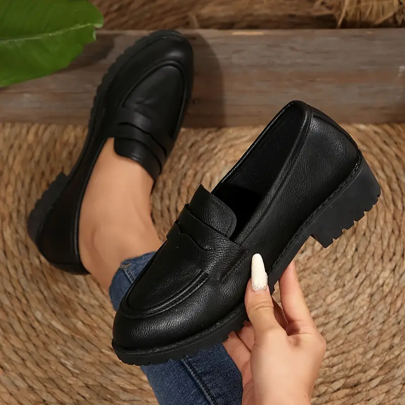 womens wide width 36 43 slip loafers chunky heel - Temu Austria womens wide width 36 43 slip loafers chunky heel - Temu Austria