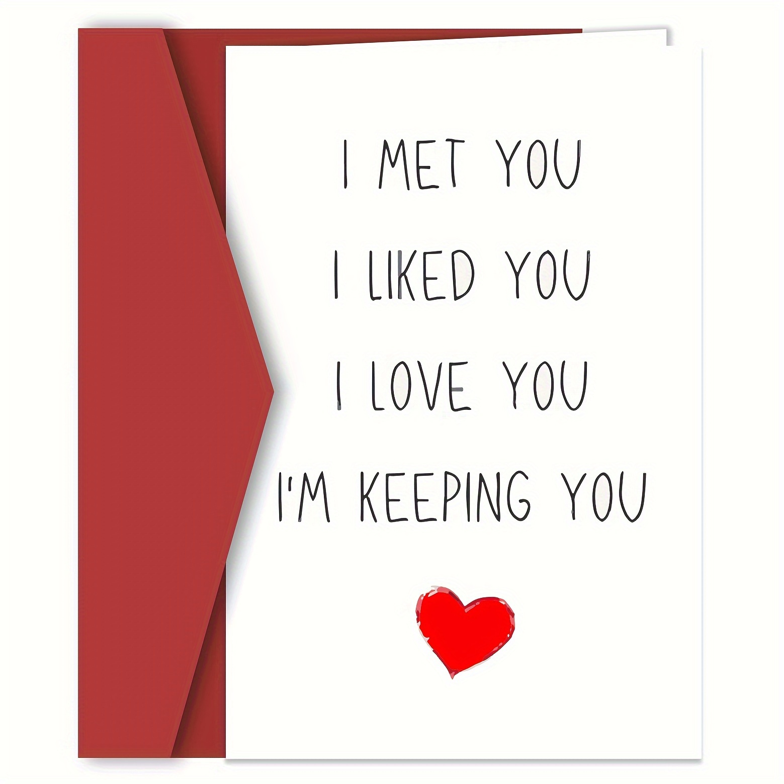 

Funny 'i Love You' Greeting Cards For Him - Boyfriend, Husband, | Birthday, Anniversary, Holiday & Relax Gifts | Cartoon Design In English